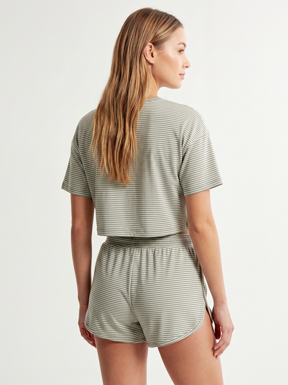 Pigiama Corto Soft Stripe