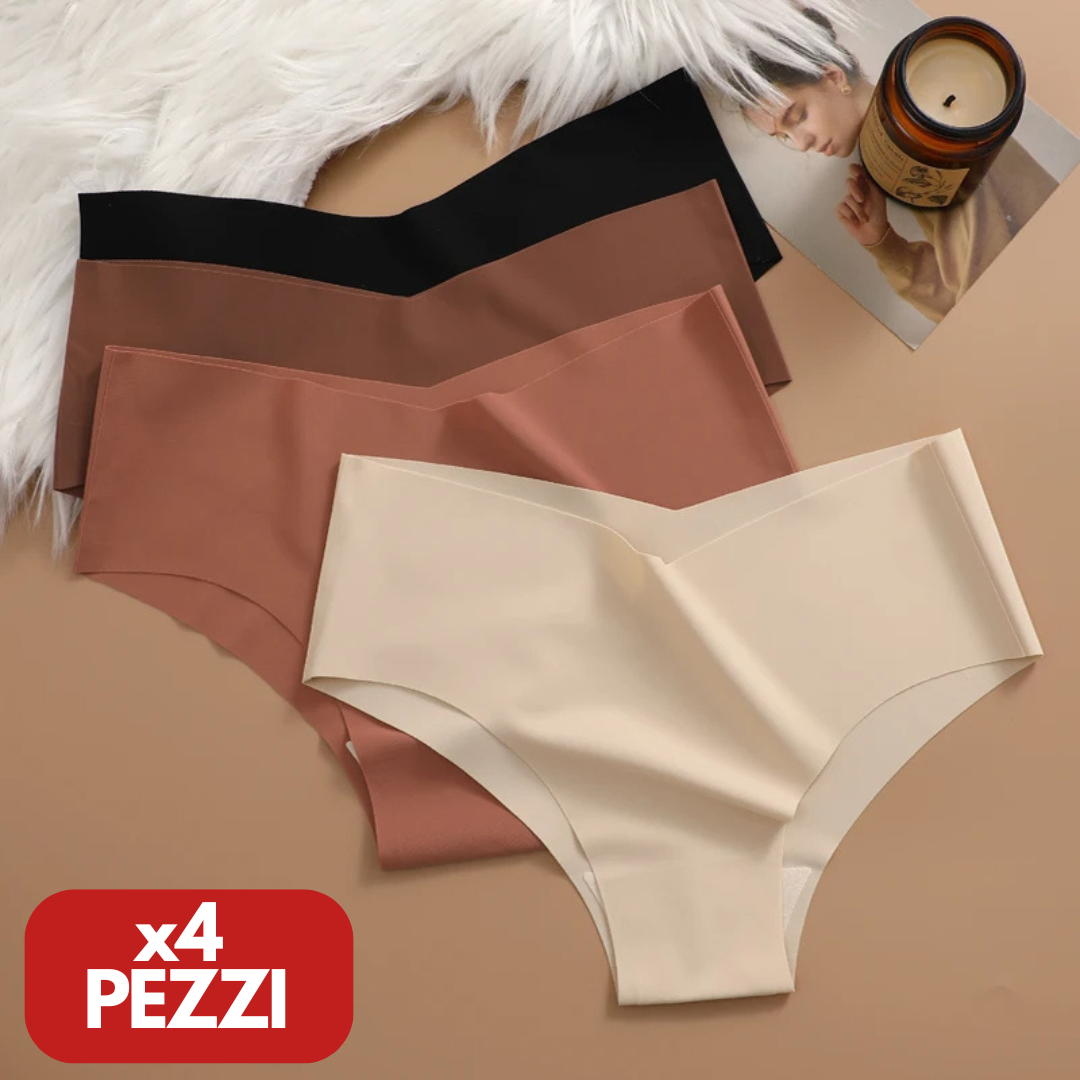 Amaframe™ – 4er-Set Brasilian Slips mit mittelhohem V-Schnitt
